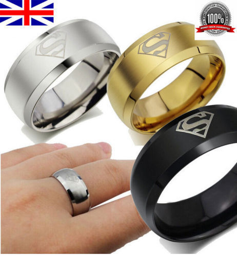 Top Quality Popular Titanium SuperMan Ring stainless steel