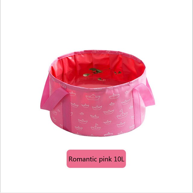 Portable Outdoor Travel Foldable Folding Camping Washbasin Basin Bucket Bowl Sink Washing Bag Water bucket 10L