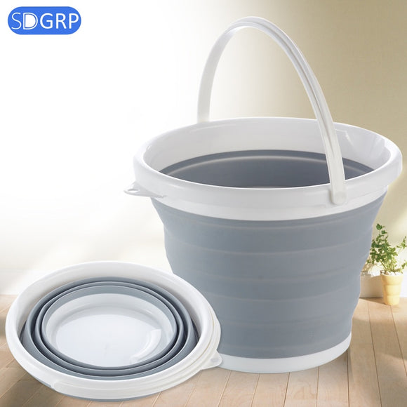 10L Storage Portable  Folding Bucket for Wash Car/camping tools supplies/ tourism/Fishing equipment/kitchen items/foldable cube