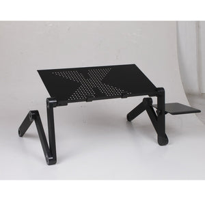 1 Pcs Foldable Computer Desks Bed Tray Laptop Notebook Lap  Portable Vented Adjustable Stand PC Folding Desk Table