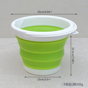 10/5/3/1.5 L Multi-function Foldable Bucket Car Wash Outdoor Fishing Round Bathroom Kitchen Bucket