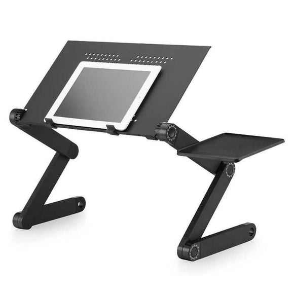 Foldable Adjustable Folding Table for Laptop Desk Computer mesa para Notebook Stand Tray For Sofa Bed Black