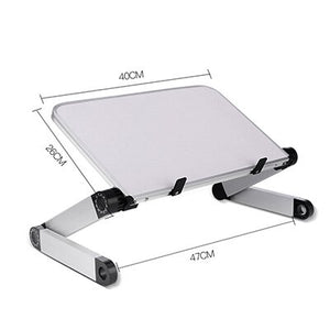 Aluminum Alloy Laptop Portable Foldable Adjustable Laptop Desk Computer Table Stand Tray Notebook Lap PC Folding Desk Table