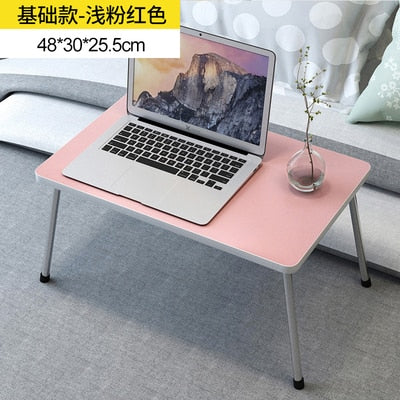Folding Portable Laptop desks Stand Holder Study Table Desk Wooden Foldable Computer Desk for Bed Sofa Tea Serving Table Stand
