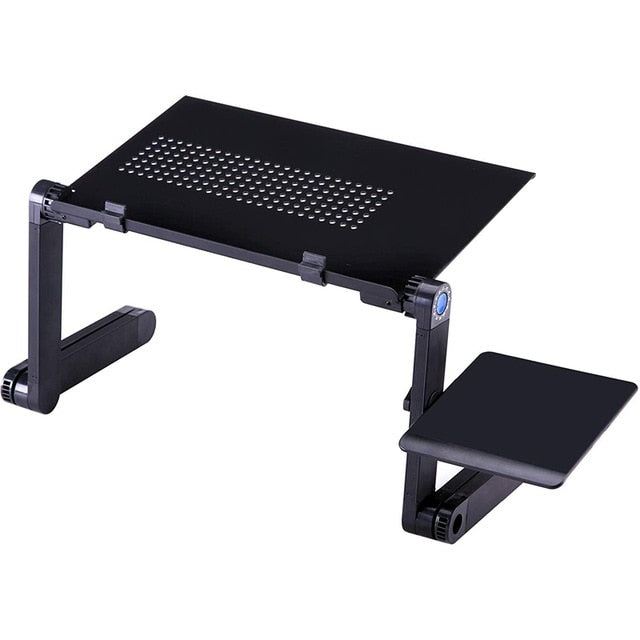 Adjustable Aluminum Portable Laptop Desk Foldable Vertical Table Laptop Desk with Mouse Board Computer Desk Bookshelf