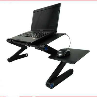 JOYLIVE Computer Desk Portable Adjustable Foldable Computer Desk Laptop Laptop Laptop Computer Folding Table Ventilated Bed Use