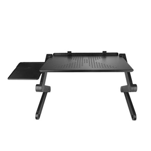 Portable Foldable Adjustable Laptop Table Folding Cooling Computer Desk 42x26cm A Without Fan B With Fan