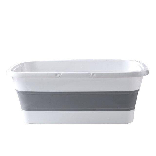 Portable Folding Mop Bucket Foldable Basin Clean Bucket Accessories Bathroom Tourism Folding Silicone Bucket Fishing Car Wash