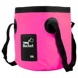 HILIFE 12L Folding Bucket Car Wash Bucket Multifunction Portable Outdoor Travel Foldable Water Bucket Bowl Sink Washing Bag