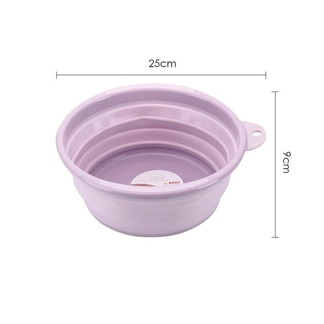 Portable  Mop Bucket Foldable Plastic Wash Basin Footbath Collapsible KItchen Dishpan Household Cleaning Accessories Dropshippin