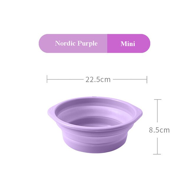 Portable Foldable Basin Folding Bucket Collapsible Basins Car Washing Fishing Outdoor Travel Bucket Vegetable Fruit Basin