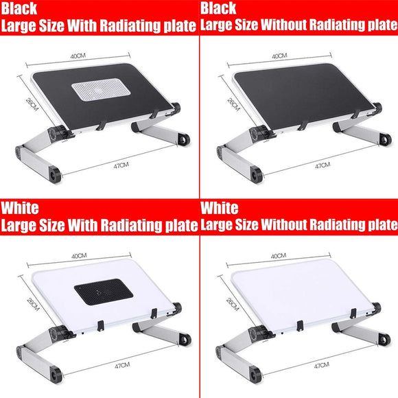 Big Portable foldable adjustable folding table for Laptop Desk Computer mesa para notebook Stand Tray For Sofa Bed Black White