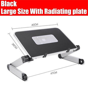 Big Portable foldable adjustable folding table for Laptop Desk Computer mesa para notebook Stand Tray For Sofa Bed Black White