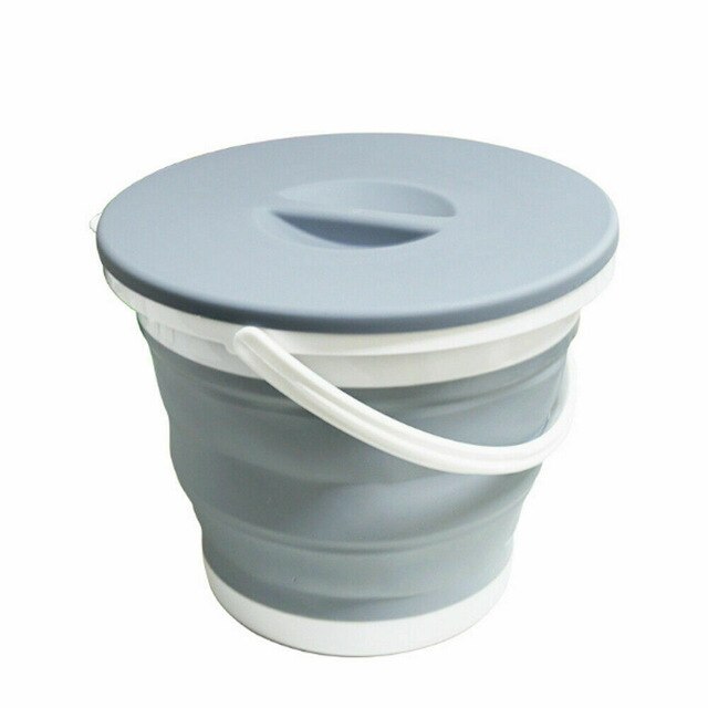 Collapsible Folding Bucket 5 Litres,Silicon Foldable Bucket Kitchen Camping Garden Water Carrier