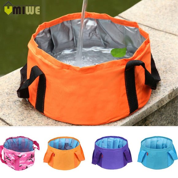 Camping Bucket 15L Outdoor Wash Basin Waterproof Folding Bucket Travel Portable Foldable Bucket Pot Collapsible Water Bucket