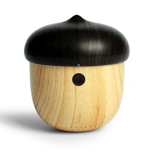 Cute Nut Shaped Outdoor Loudspeaker Rechargeable Mini Wooden Wireless Speaker Small Elegant Shape