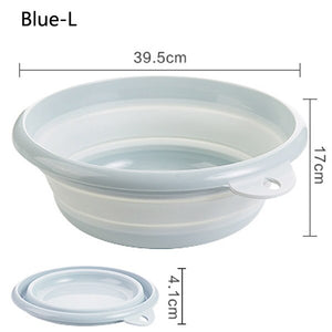 Multipurpose Folding Bucket Portable Foldable Basin Tourism Outdoor Folding Bucket Travel Abroad Washbasin Camping Tools 3 Sizes